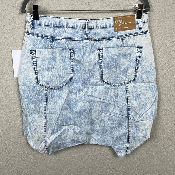 NWT One Teaspoon Luxe Harem Shorts Denim Classic Chambray Relaxed Sz 26 - Picture 8 of 16